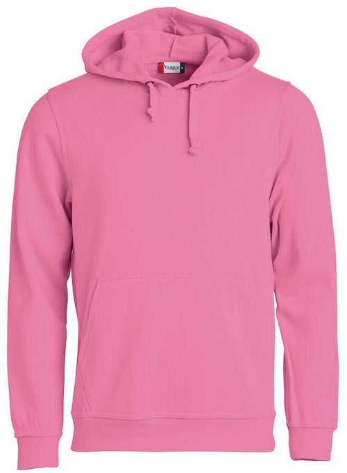 Felpa Clique Basic Rosa con Cappuccio Tascone a Marsupio Taglie Forti