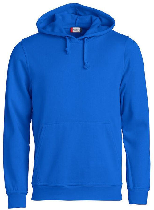 Felpa Clique Basic Royal Azzurro con Cappuccio Tascone a Marsupio