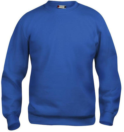 Felpa Clique Basic Royal Azzurro Girocollo Taglie Forti