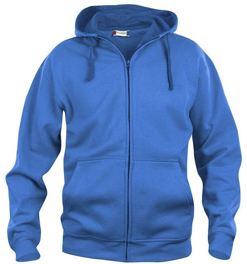 Felpa Clique Basic Royal Zip/Cappuccio Uomo 280 grammi
