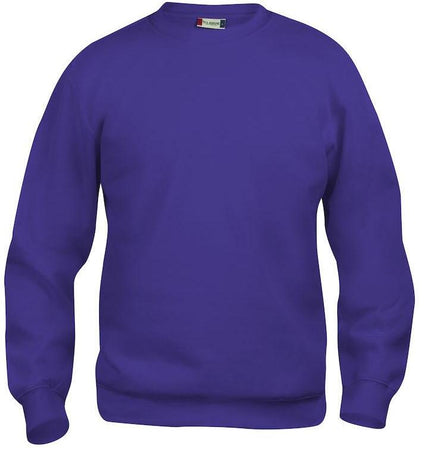 Felpa Clique Basic Viola Girocollo