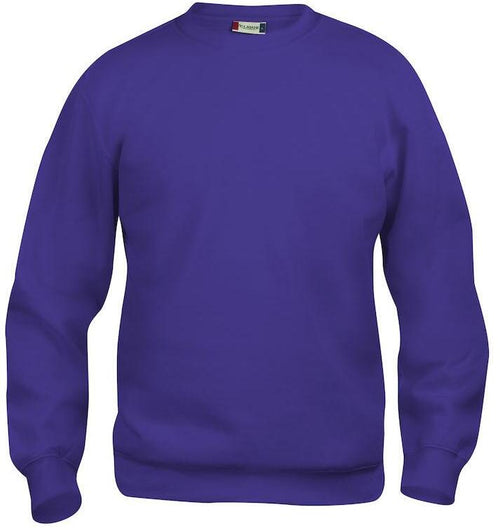 Felpa Clique Basic Viola Girocollo