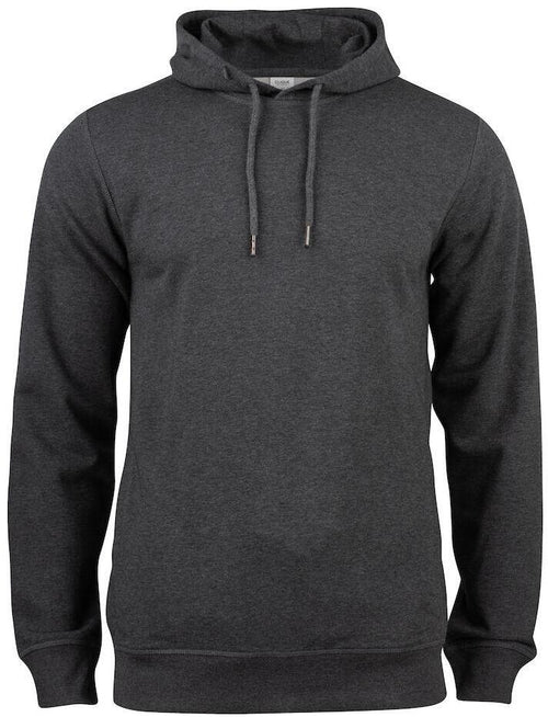 Felpa Clique Cappuccio Antracite Melange Felpa Uomo Cotone Organico Ecosostenibile