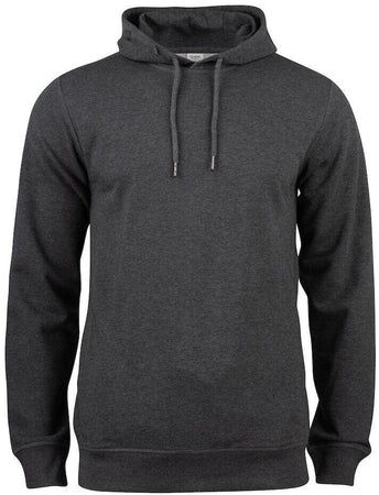 Felpa Clique Cappuccio Antracite Melange Felpa Uomo Cotone Organico Ecosostenibile