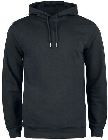 Felpa Clique Cappuccio Nero Felpa Uomo Cotone Organico Ecosostenibile