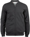 Felpa Clique Cardigan Antracite Melange Felpa Uomo con Zip Cotone Organico Ecosostenibile