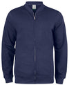 Felpa Clique Cardigan Blu Felpa Uomo con Zip Cotone Organico Ecosostenibile