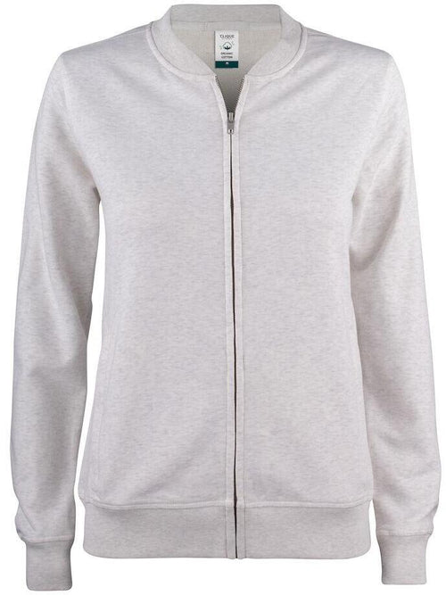 Felpa Clique Cardigan Nature Melange Felpa Donna Con Zip Cotone Organico Ecosostenibile