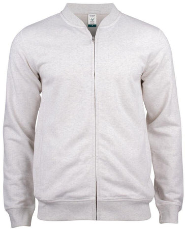 Felpa Clique Cardigan Nature Melange Felpa Uomo con Zip Cotone Organico Ecosostenibile Taglie Forti