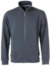 Felpa Clique Classic Grigio French Terry Jacket Zip Intera Uomo