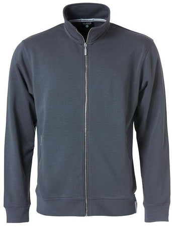 Felpa Clique Classic Grigio French Terry Jacket Zip Intera Uomo