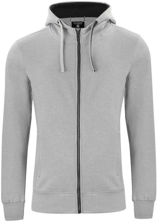 Felpa Clique Classic Grigio Melange Zip/Cappuccio Donna 300 grammi