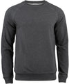 Felpa Clique Girocollo Antracite Melange Felpa Uomo Cotone Organico Ecosostenibile
