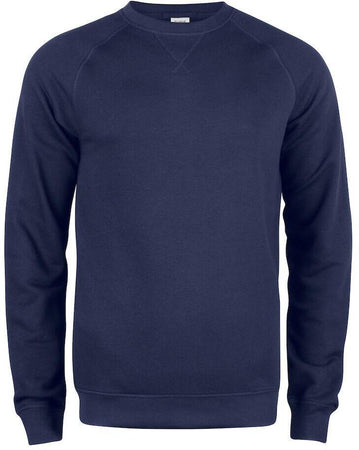 Felpa Clique Girocollo Blu Felpa Uomo Cotone Organico Ecosostenibile Taglie Forti