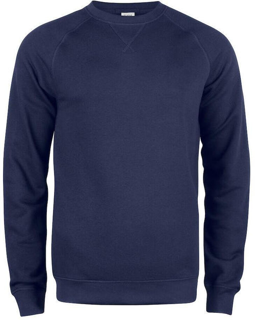 Felpa Clique Girocollo Blu Felpa Uomo Cotone Organico Ecosostenibile