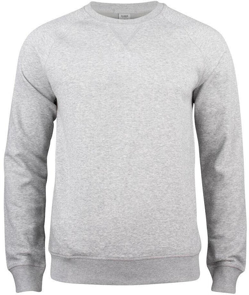 Felpa Clique Girocollo Grigio Melange Felpa Uomo Cotone Organico Ecosostenibile