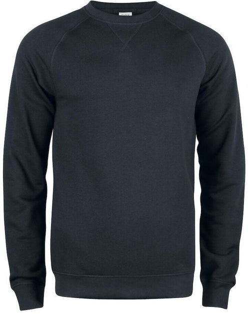 Felpa Clique Girocollo Nero Felpa Uomo Cotone Organico Ecosostenibile