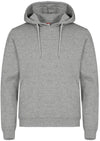Felpa Clique Miami Grigio Melange con Cappuccio Tascone a Marsupio