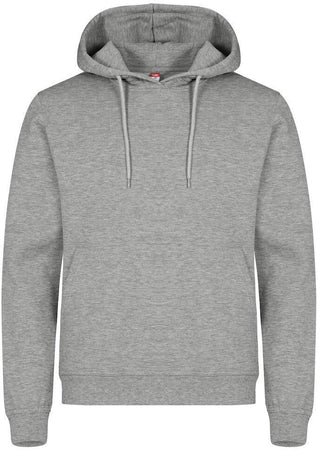 Felpa Clique Miami Grigio Melange con Cappuccio Tascone a Marsupio