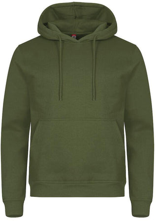 Felpa Clique Miami Verde Militare con Cappuccio Tascone a Marsupio