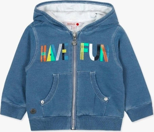 Felpa con Cappuccio Estiva Bambino Blu jeans full Zip Felpa in