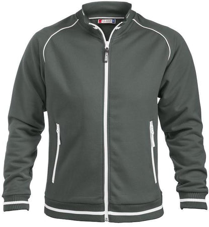 Felpa Craig Grigio Giacca in Felpa Pesante con Tasche Cerniera Lunga