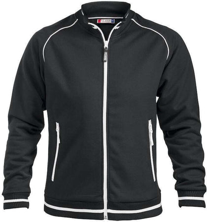 Felpa Craig Nero Giacca in Felpa Pesante con Tasche Cerniera Lunga