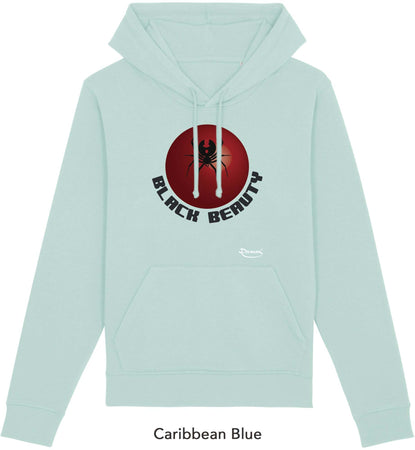 Felpa da Donna con Cappuccio Stampa "Black beauty" Hoodie DREAMERS Brand