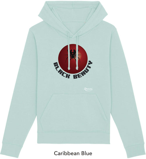 Felpa da Donna con Cappuccio Stampa Black beauty Hoodie DREAMERS Brand