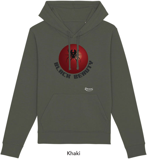 Felpa da Donna con Cappuccio Stampa Black beauty Hoodie DREAMERS Brand