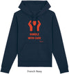 Felpa da Donna con Cappuccio Stampa Care Hoodie DREAMERS Brand