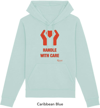Felpa da Donna con Cappuccio Stampa "Care" Hoodie DREAMERS Brand