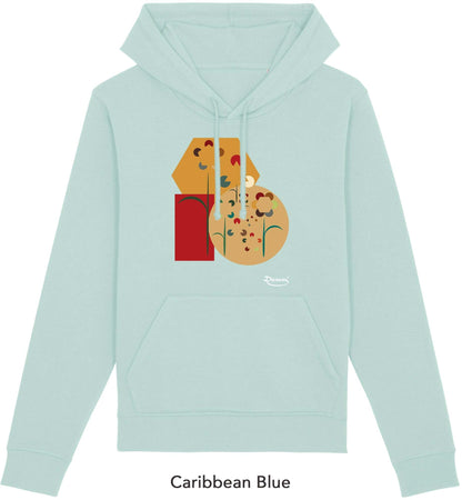 Felpa da Donna con Cappuccio Stampa "Flometric" Hoodie DREAMERS Brand