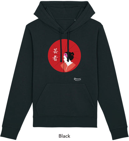 Felpa da Donna con Cappuccio Stampa "Geisha" Hoodie DREAMERS Brand