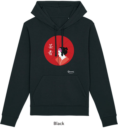 Felpa da Donna con Cappuccio Stampa Geisha Hoodie DREAMERS Brand