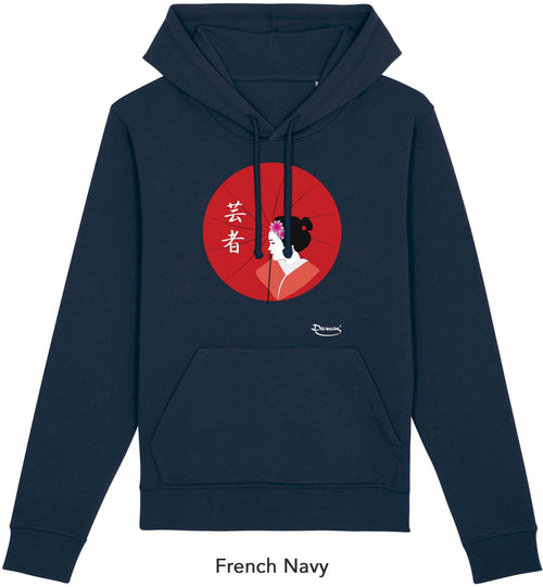 Felpa da Donna con Cappuccio Stampa Geisha Hoodie DREAMERS Brand