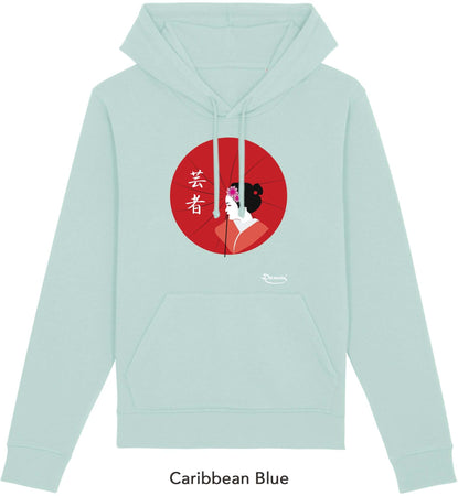 Felpa da Donna con Cappuccio Stampa "Geisha" Hoodie DREAMERS Brand