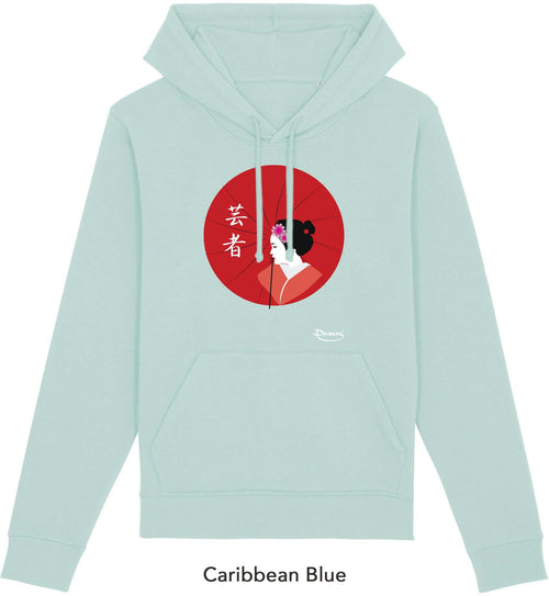 Felpa da Donna con Cappuccio Stampa Geisha Hoodie DREAMERS Brand