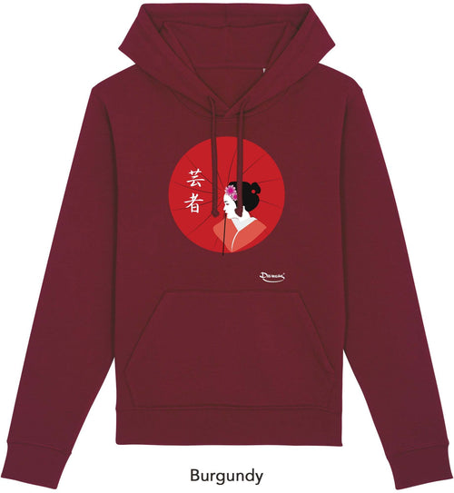 Felpa da Donna con Cappuccio Stampa Geisha Hoodie DREAMERS Brand