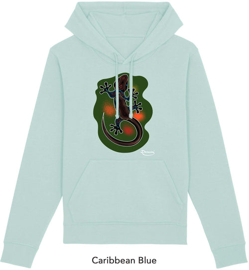 Felpa da Donna con Cappuccio Stampa Lizard Hoodie DREAMERS Brand