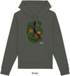 Felpa da Donna con Cappuccio Stampa Lizard Hoodie DREAMERS Brand
