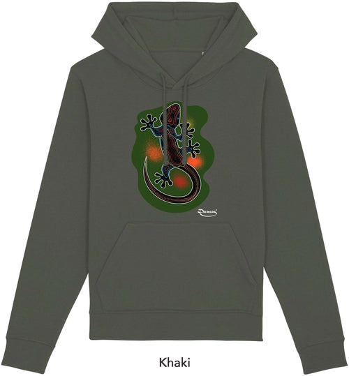 Felpa da Donna con Cappuccio Stampa Lizard Hoodie DREAMERS Brand