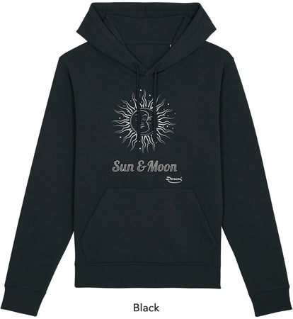 Felpa da Donna con Cappuccio Stampa "Sun and Moon" Hoodie DREAMERS Brand