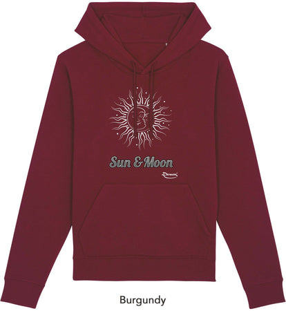 Felpa da Donna con Cappuccio Stampa "Sun and Moon" Hoodie DREAMERS Brand