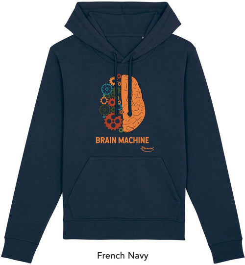 Felpa da Uomo con Cappuccio Stampa Brain Hoodie DREAMERS Brand