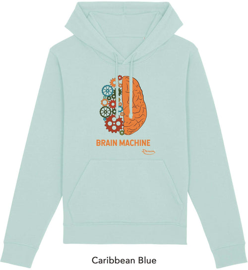 Felpa da Uomo con Cappuccio Stampa Brain Hoodie DREAMERS Brand