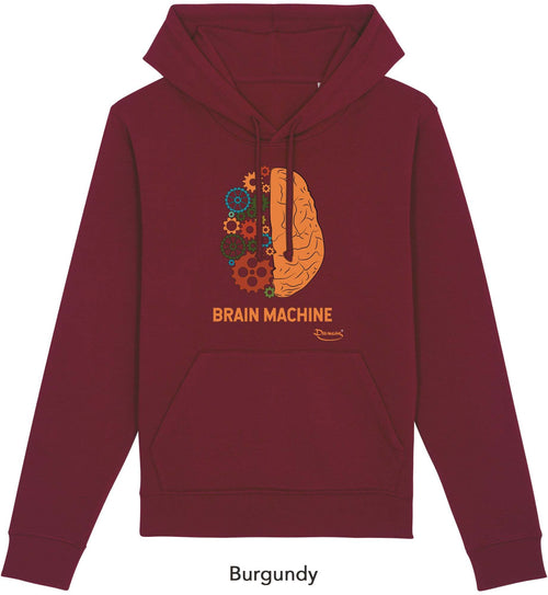 Felpa da Uomo con Cappuccio Stampa Brain Hoodie DREAMERS Brand