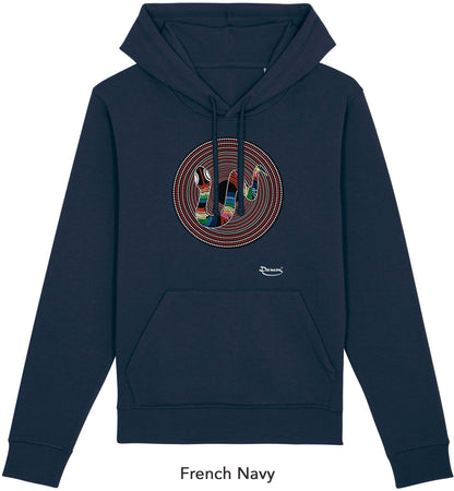 Felpa da Uomo con Cappuccio Stampa "Corallo" Hoodie DREAMERS Brand