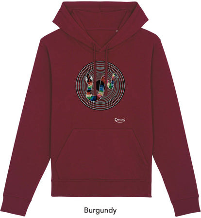 Felpa da Uomo con Cappuccio Stampa "Corallo" Hoodie DREAMERS Brand