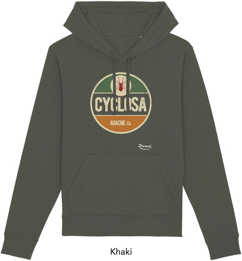 Felpa da Uomo con Cappuccio Stampa Cyclosa Hoodie DREAMERS Brand